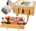 Two Person Wicker Picnic Basket Gift Set