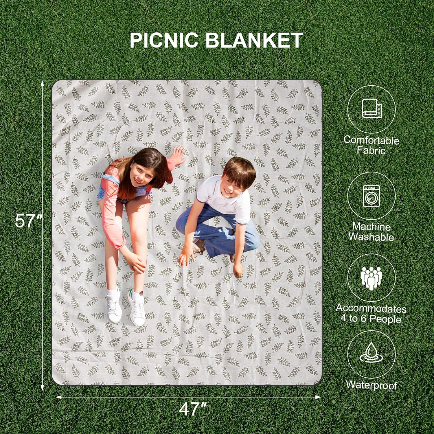 Two Person Leaf Wicker Picnic Basket Set
